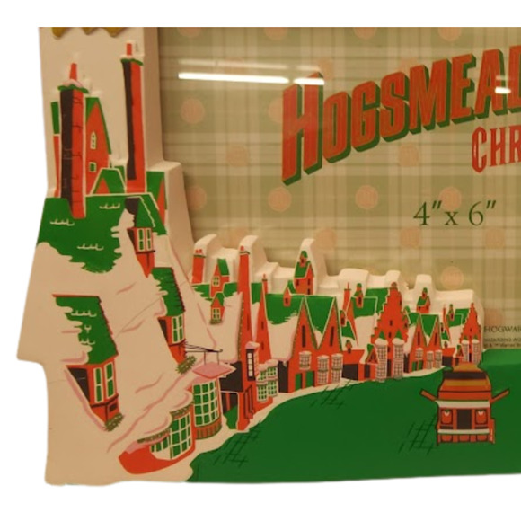 Rare Wizarding World Harry Potter Hogsmeade Christmas Photo Picture Frame New - Picture 2 of 7